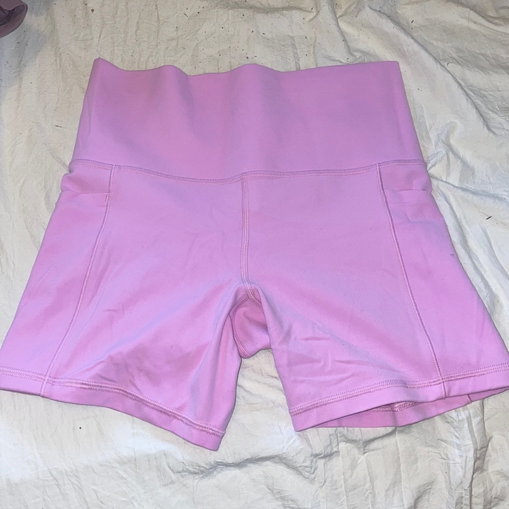 Pink athletics shorts